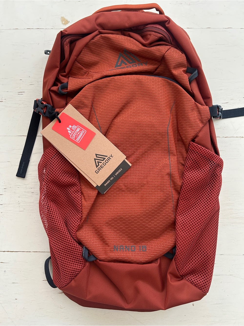 Gregory rust red daypack backpack